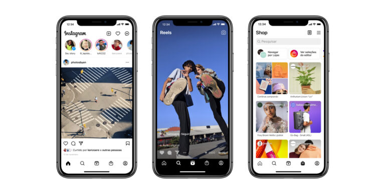 Live Commerce: Instagram muda tela inicial e cria abas Reels e Shop; a 1ª, é ofensiva contra TikTok; a 2ª, para fisgar aumento do ecommerce